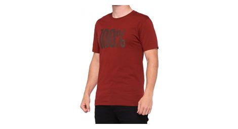 T-shirt maniche corte 100% minaccia 100% tessuto / protezione rossa