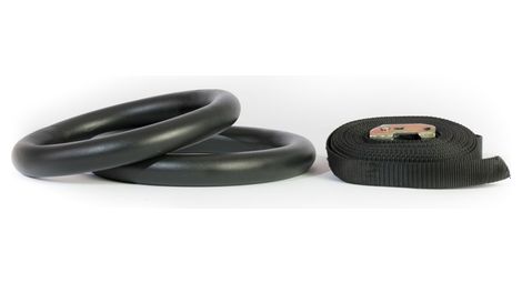 Anneaux en métal avec strap gorilla grip métal 32 mm (paire)