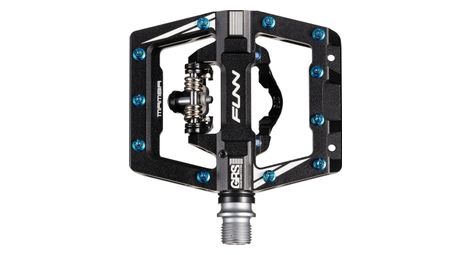 Paire de pédales automatiques avec cages funn mamba s single side grs noir