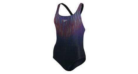 Speedo placement digital powerback women's 1 piece swimsuit black