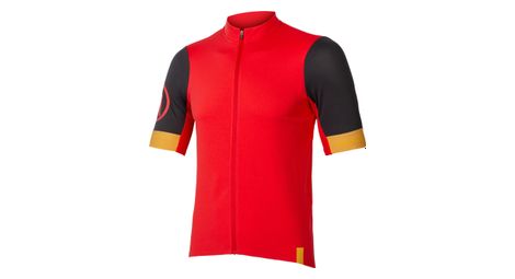 Maillot de manga corta endura fs260 grenade rojo m