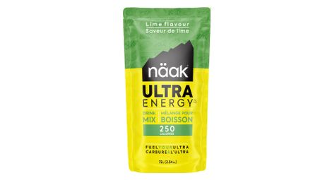 Sachet de boisson energetique naak ultra energy citron vert 72g