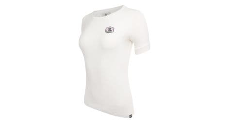 LeBram Camiseta de manga corta para mujer Marshmallow / White