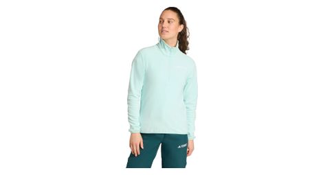 Polaire 1/2 zip adidas terrex multi essentials bleu femme