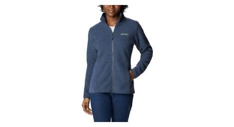 Columbia panorama full zip fleece blue women's l