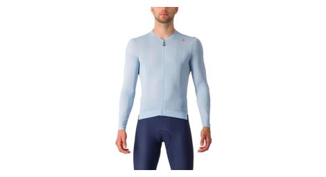 Maillot manches longues castelli espresso bleu clair