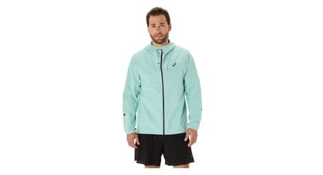 Veste imperméable asics metarun waterproof vert homme