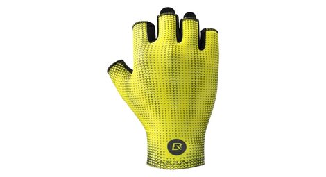 Guantes de bicicleta medio dedo antideslizantes amarillo unisex