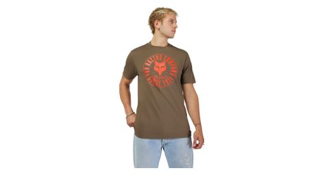 Camiseta de manga corta caqui Fox Emblem Premium