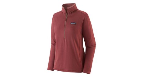 Polaire patagonia r1 daily zip neck rose femme