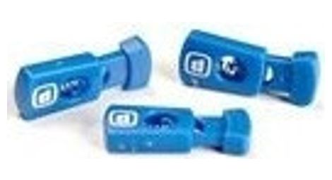 Lace lockers zerod pour ceinture porte dossard set de 3 blue