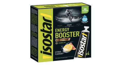 Isostar energy booster liquid caffeine gel 40g mint taste 3x40g