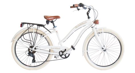 Vélo via veneto vv790l cruiser, cadre en aluminium, 6 vitesses, roues 26 × 2.125