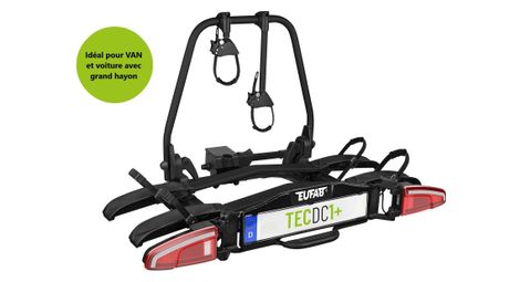 Porte-vélos 2 vélos TECDC1+ pour véhicules à feux leds et grand hayon - EUFAB