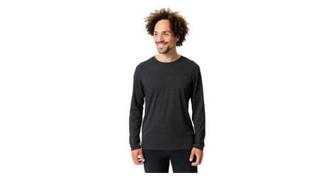 Camiseta de manga larga vaude essential para hombre negra