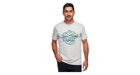 Black diamond live climb repeat tee white