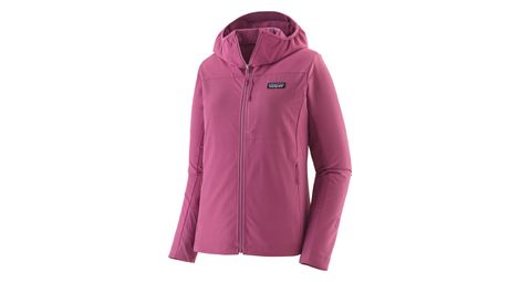 Sudadera polar Patagonia R1 CrossStrata Hoody rosa para mujer