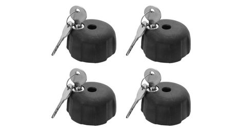 Lot de 4 serrures antivol pour porte-vélos Peruzzo