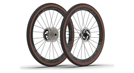 Paire de roues | legend wheels | 39h gravel pro⁴ | disc 12x100- 12x142mm | centerlock | dt swiss 350 | shimano/sram