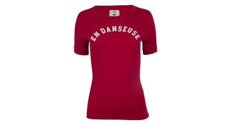 T shirt manches courtes femme lebram en danseuse rouge winery