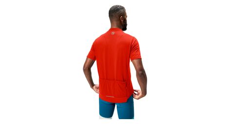 Kurzarm Trikot Loop Full Zip Rot