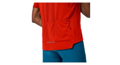 Kurzarm Trikot Loop Full Zip Rot