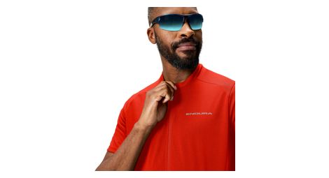 Kurzarm Trikot Loop Full Zip Rot