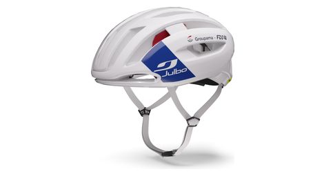 Julbo finisher evo groupama-fdj casco da strada bianco