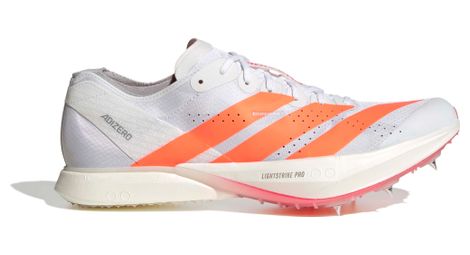 adidas adizero avanti athletics shoes white orange unisex
