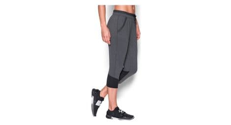 Sport crop femme pantacourt running gris under armour