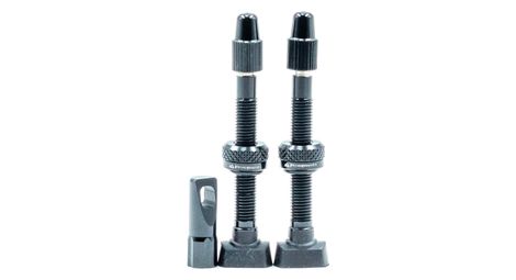 jrc components juego de valvulas tubeless de aluminio presta gris gunmetal
