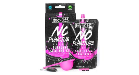 Muc-off anti-puncture preventive 140ml + dosette + remover + uv lamp