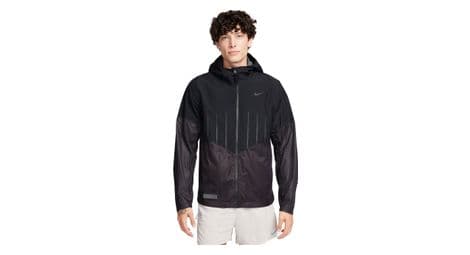 Chaqueta impermeable transpirable nike storm-fit adv run division negra