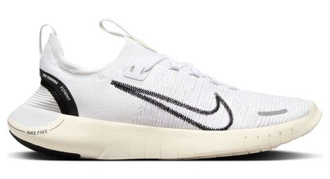 Nike free run fkyknit next nature white women's running shoes 40.1/2