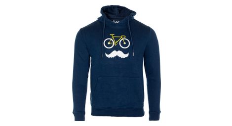 Rubb R Kapuzenpullover Moustache Blau