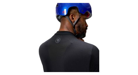 Kurzarm Trikot Loop Full Zip Schwarz
