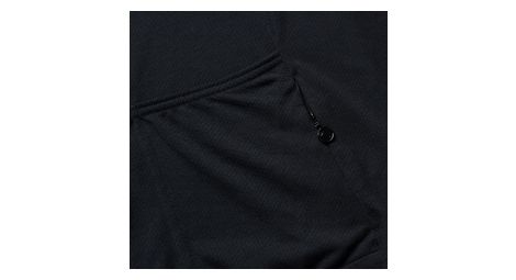 Kurzarm Trikot Loop Full Zip Schwarz