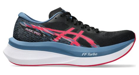 Chaussures Running Asics Magic Speed 4 Noir/Bleu/Rose Femme