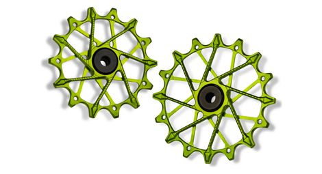 Paire de galets de dérailleur garbaruk pour sram gx/xo/xx eagle 12v vert