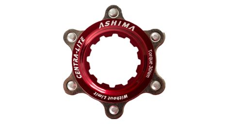 Montaggio ashima adattatore center lock rosso 6 fori