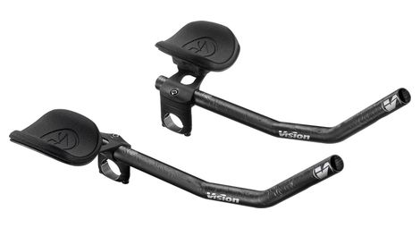 Prolongateurs Vision TriMax Carbon Clip-on J-Bend Carbone Noir