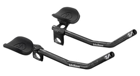vision trimax carbon clip on j bend black
