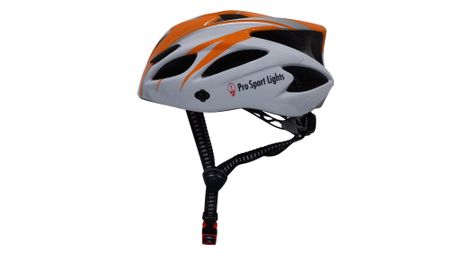 Casque de vélo hommes/femmes - orange/blanc