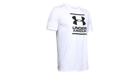 Under armour gl foundation ss tee 1326849-100, homme, blanc, t-shirts