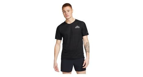 Maillot manches courtes nike trail solar chase noir homme