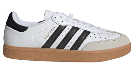 Fahrradschuhe adidas Velosamba Leather Weiß/Schwarz Unisex