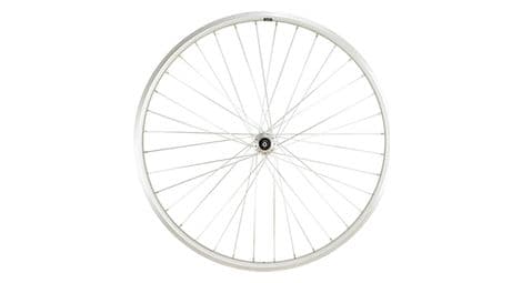 Roue vtc 28  ar blocage jante argent mach1 er10. moy.miche mag.a visser 5/6/7v v-brake 36t