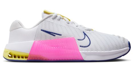 Nike metcon 9 white blue pink women's cross training shoes 39