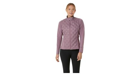 Chaqueta térmica de invierno asics road violeta para mujer