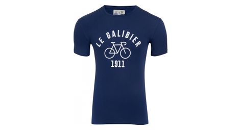 T shirt manches courtes lebram sport d epoque le galibier bleu fonce